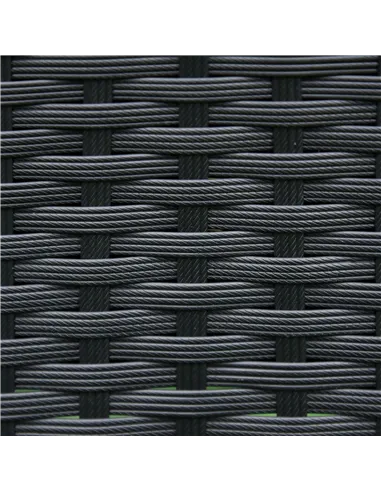 Outsunny 3 Pieces Rattan Bistro Set, Wicker Garden Furniture Set with 2-Tier Coffee Table and Chairs, Cushions, for Outdoor Pati