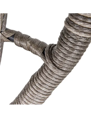 Outsunny 3 Pieces Rattan Bistro Set, Wicker Garden Furniture Set with Cushions, Glass Top Coffee Table and Chairs for Outdoor, P