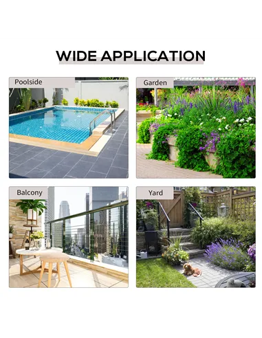 Outsunny Folding Rattan Garden Coffee Table, Small Square Outdoor Bistro Side Table with Rattan Top for Patio, Balcony, Porch, 4