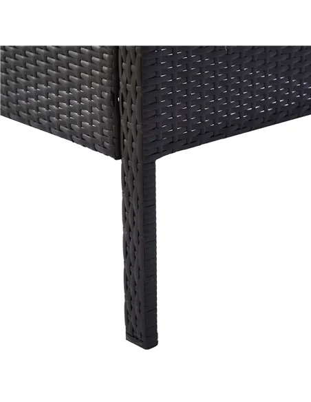 Outsunny 2 Seater Rattan Bistro Set, Steel-Brown