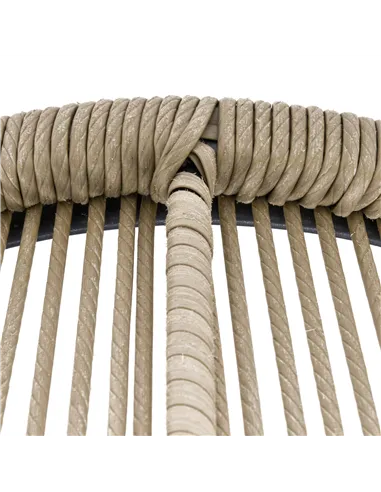 Outsunny 3 Pieces Rattan Bistro Set, Wicker Garden Furniture Set with Cushions, Glass Top Coffee Table and Chairs for Outdoor, P