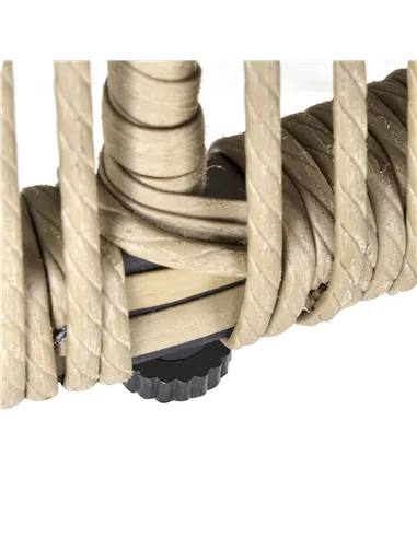 Outsunny 3 Pieces Rattan Bistro Set, Wicker Garden Furniture Set with Cushions, Glass Top Coffee Table and Chairs for Outdoor, P