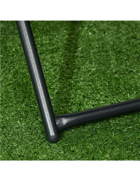 Outsunny Garden Small Folding Square Rattan Coffee Table Bistro Balcony Outdoor Wicker Weave Side Table 40Hx40Lx40Wcm, Natural