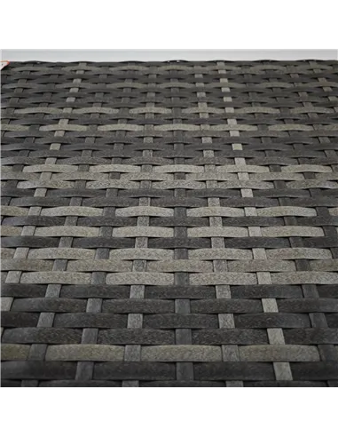 Outsunny Foldable Outdoor Side Table, Rattan Garden Coffee Table with Steel Frame, Space Saving Bistro Garden Furniture for Pati