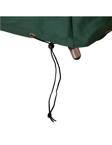 Outsunny 3 Pieces Rattan Bistro Set with Furniture Cover, Wicker Garden Furniture Set, Glass Top Coffee Table and Chairs with Cu