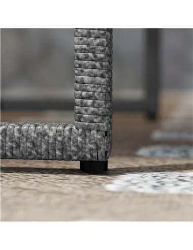 Outsunny 3 Pieces Rattan Bistro Set with 4 Cushions, Wicker Garden Furniture Set, Glass Top Coffee Table and Chairs for Outdoor 