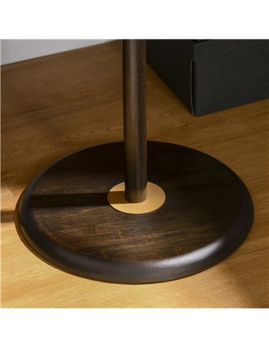 HOMCOM Vintage Coat Rack Stand Freestanding Hall Tree with 6 Hooks Bamboo Frame for Entryway Hallway Bedroom Walnut