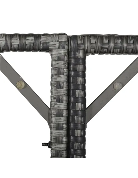 Outsunny 10 Seater Rattan Cube Garden Furniture Set with Parasol Hole, Rattan Dining Set with Cushions, Outdoor Dining Table and