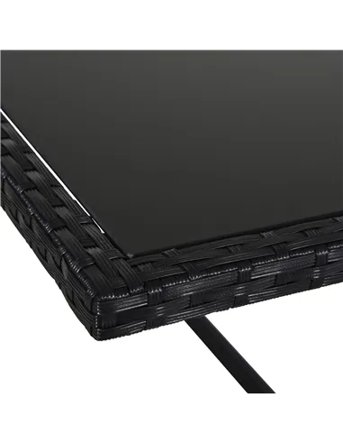 Outsunny 8 Seater Rattan Cube Garden Furniture Set, Rattan Dining Set with Cushions, Outdoor Dining Table and Chairs with 4 Armc