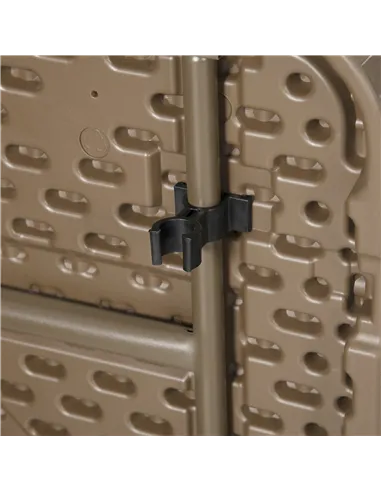 Outsunny 6 Seater Garden Dining Set, Rattan-Style HDPE Garden Furniture Set, Outdoor Dining Table and Chairs with 6 Armchairs an