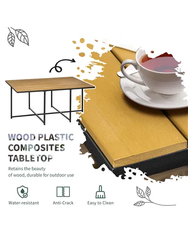 Outsunny 10 Seater Rattan Cube Garden Furniture Set, Rattan Dining Set with Cushions, Outdoor Dining Table and Chairs with 6 Arm