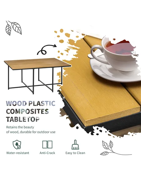 Outsunny 10 Seater Rattan Cube Garden Furniture Set, Rattan Dining Set with Cushions, Outdoor Dining Table and Chairs with 6 Arm