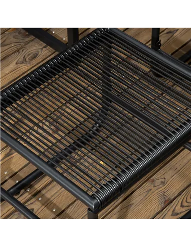 Outsunny 10 Seater Rattan Cube Garden Furniture Set, Rattan Dining Set with Cushions, Outdoor Dining Table and Chairs with 6 Arm