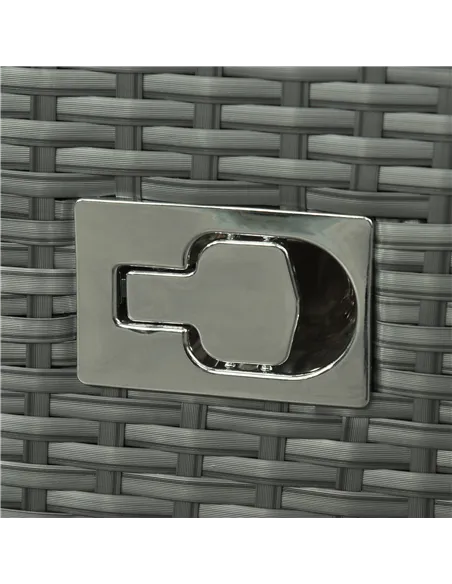 Outsunny Six-piece Outdoor Rattan Dining Set, Outdoor Sofa Set with Reclining Armchairs and Mental Frame, Orange