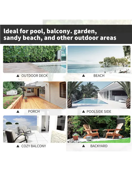 Outsunny 7-Piece Rattan Garden Furniture Set with Cushions, 6 Seater Garden Table and Chairs, Rattan Dining Set with 6 Armchairs