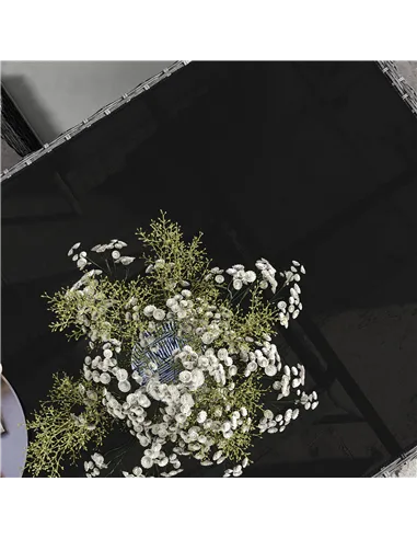 Outsunny 7-Piece Rattan Garden Furniture Set with Cushions, 6 Seater Garden Table and Chairs, Rattan Dining Set with 6 Armchairs