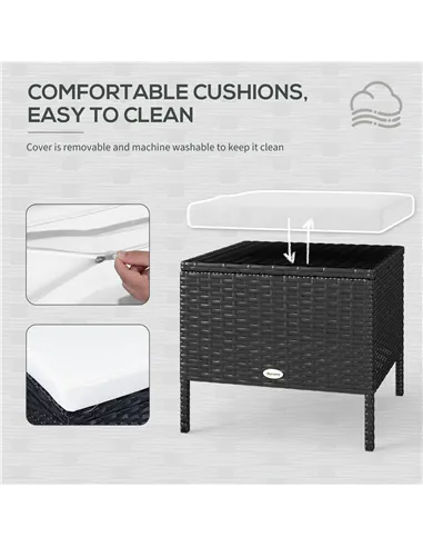 Outsunny 8-Seater Garden Rattan Furniture Rattan Corner Dining Sofa Set Wicker Conservatory Furniture Lawn Patio Coffee Table Fo