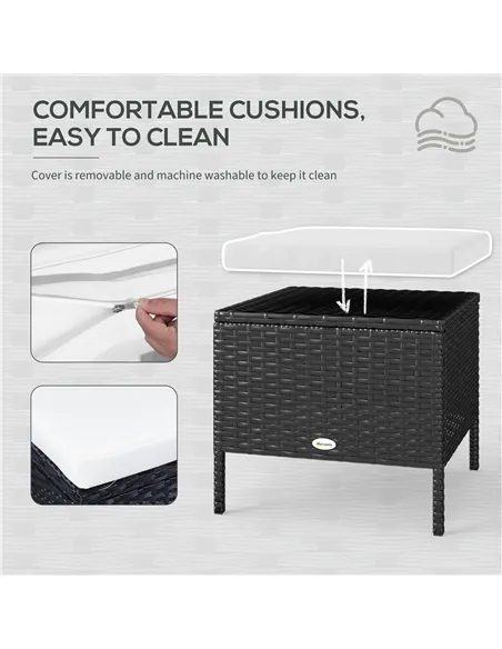 Outsunny 8-Seater Garden Rattan Furniture Rattan Corner Dining Sofa Set Wicker Conservatory Furniture Lawn Patio Coffee Table Fo