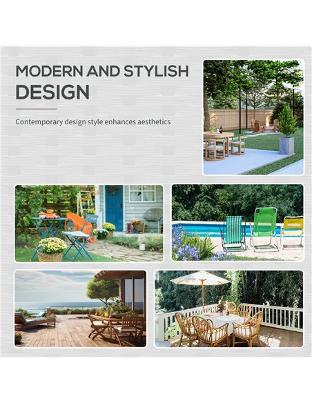 Outsunny 8-Seater Garden Rattan Furniture Rattan Corner Dining Sofa Set Wicker Conservatory Furniture Lawn Patio Coffee Table Fo