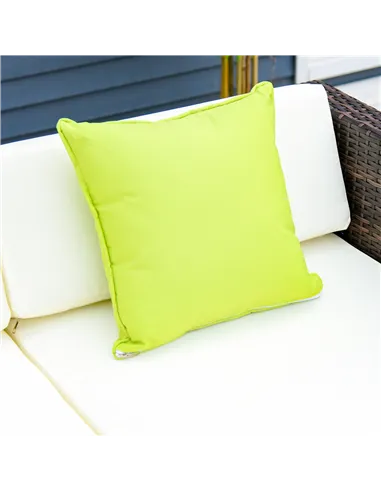 Outsunny 4-Seater Rattan Sofa Set Garden Outdoor Sectional Sofa Coffee Table Combo Patio Furniture-Brown