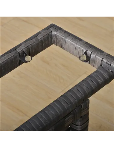 Outsunny 8 Seater Patio wicker Sofa Set ,Outdoor Couch with Table & Cushions, Grey