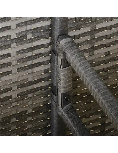 Outsunny 8 Seater Patio wicker Sofa Set ,Outdoor Couch with Table & Cushions, Grey