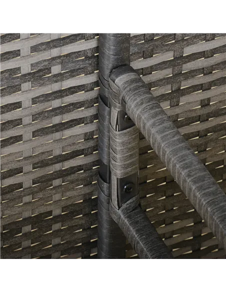 Outsunny 8 Seater Patio wicker Sofa Set ,Outdoor Couch with Table & Cushions, Grey