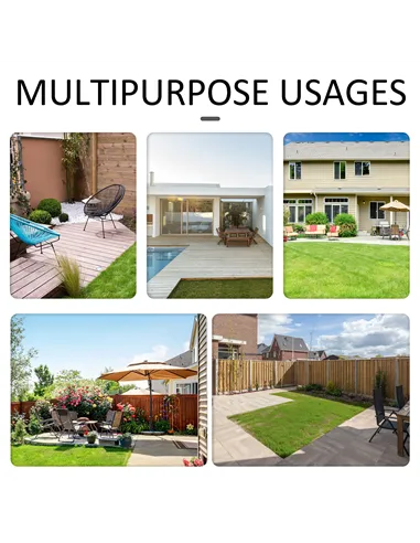 Outsunny Six-Piece Rattan Sofa Set, with Glass-Top Table - Mixed Brown