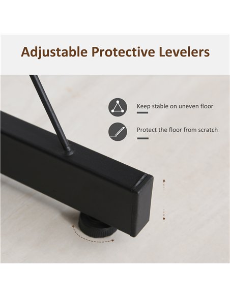 HOMCOM L Shaped Corner Desk, Gaming Desk, Computer Table with Monitor Stand and CPU Stand, Study Workstation for Home Office, 15