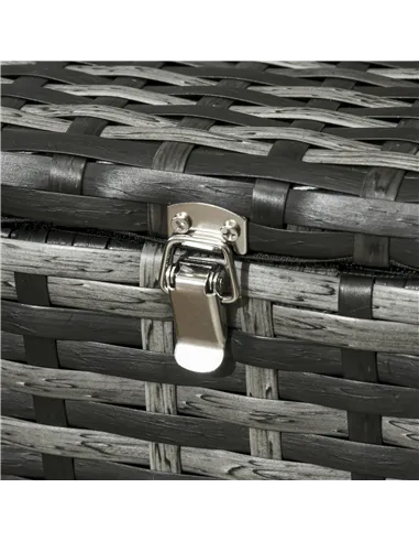 Outsunny 6 Pieces Rattan Garden Furniture Set, 7 Seater Wicker Outdoor Furniture Set with Storage Tea Table & Side Table, Sectio