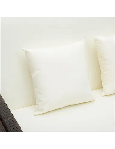 Outsunny Rattan Sun Lounger 2 Seater Day Bed-Brown