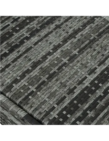 Outsunny Garden Rattan Furniture Single Sun Lounger Recliner Bed Reclining Chair Patio Outdoor Wicker Weave Adjustable Headrest 