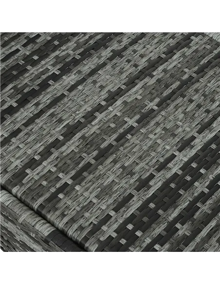 Outsunny Garden Rattan Furniture Single Sun Lounger Recliner Bed Reclining Chair Patio Outdoor Wicker Weave Adjustable Headrest 