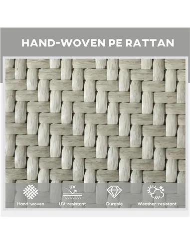 Outsunny Foldable Outdoor PE Rattan Sun Lounger Set of 2, Patio Wicker Recliners Lounge Chair w/ 5-Level Adjustable Backrest, fo