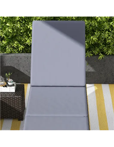 Outsunny Outdoor PE Rattan Sun Lounger Set of 2, Multi-position Backrest Adjustable Single Recliner Sunbed Daybed with Removeabl