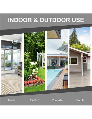 Outsunny 3 Seater All Weather Outdoor Sofa, Garden Rattan Sofa with Cushions and Mental Frame, Grey