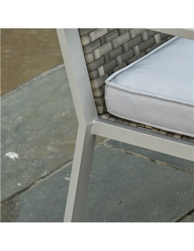 Outsunny 4PC Rattan Garden Furniture Set 2 Single Sofa Arm Chairs 1 Bench with Cushions & Coffee Table Patio Backyard Wicker Wea