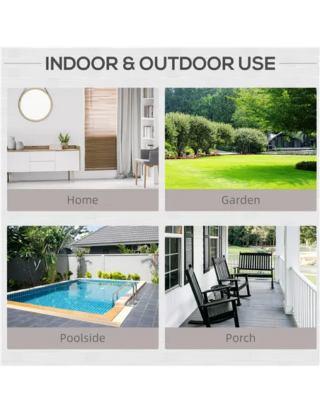 Outsunny Single Seater Rattan Chair Sofa with 10 cm Thick Padded Cushion, All-Weather PE Wicker Weave Garden Armchair with Armre