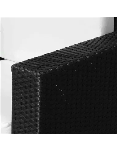 Outsunny Single Seater Rattan Chair Sofa with 10 cm Thick Padded Cushion, All-Weather PE Wicker Weave Garden Armchair with Armre