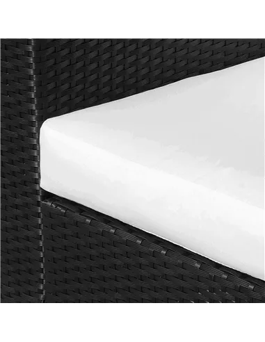 Outsunny Single Seater Rattan Chair Sofa with 10 cm Thick Padded Cushion, All-Weather PE Wicker Weave Garden Armchair with Armre