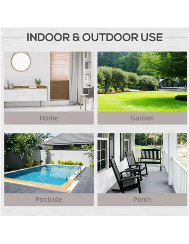 Outsunny Single Seater Rattan Chair Sofa with 10 cm Thick Padded Cushion, All-Weather PE Wicker Weave Garden Armchair with Armre