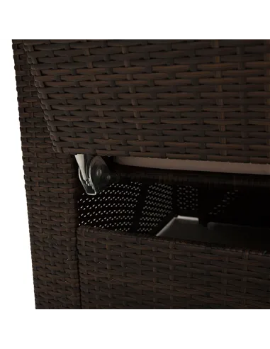 Outsunny 2-Seater Rattan Sofa Lounger Set-Brown