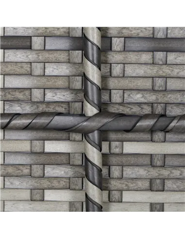 Outsunny Outdoor PE Rattan Corner Sofa, Garden Wicker Furniture Single Sofa Chair w/ Cushions, Deep Grey