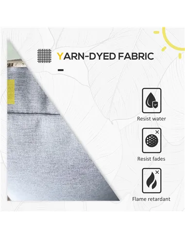 Outsunny 5-Piece Rattan Patio Furniture Set with Corner Sofa, Footstools, Coffee Table, for Poolside, Grey