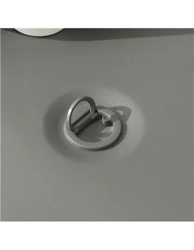 Outsunny 5-Piece Rattan Patio Furniture Set with Gas Fire Pit Table, Loveseat Sofa, Armchairs, Cushions, Pillows, Grey