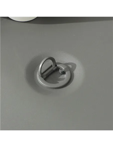 Outsunny 5-Piece Rattan Patio Furniture Set with Gas Fire Pit Table, Loveseat Sofa, Armchairs, Cushions, Pillows, Grey