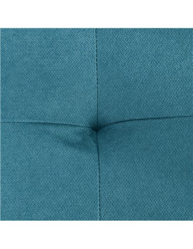 HOMCOM Loveseat Sofa Bed, Convertible Bed Settee with 2 Cushions, Side Pockets for Living Room, Blue