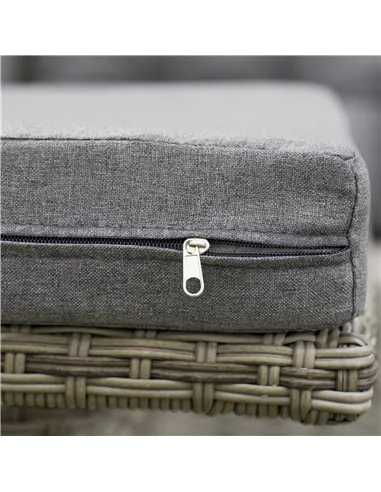 Outsunny 6 Pieces Outdoor PE Rattan Garden Furniture, Patio Wicker Sectional Conversation Corner Sofa w/ Soft Padded Cushion & L