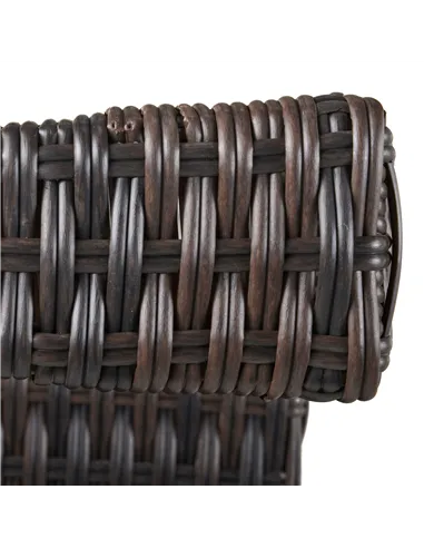 Outsunny PE Rattan Garden Rocking Chair, Outdoor Rocking with Cushion, 160 KG Capacity Wicker Garden Armchair Rocker with Metal 