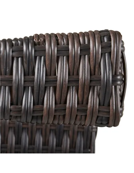 Outsunny PE Rattan Garden Rocking Chair, Outdoor Rocking with Cushion, 160 KG Capacity Wicker Garden Armchair Rocker with Metal 